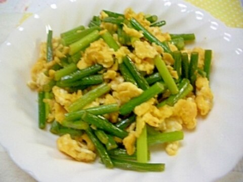 にんにくの茎と卵の炒めもの レシピ 作り方 By Shino8631 楽天レシピ にんにくの茎と卵の炒めもの レシピ 作り方 By Shino8631 楽天レシピ